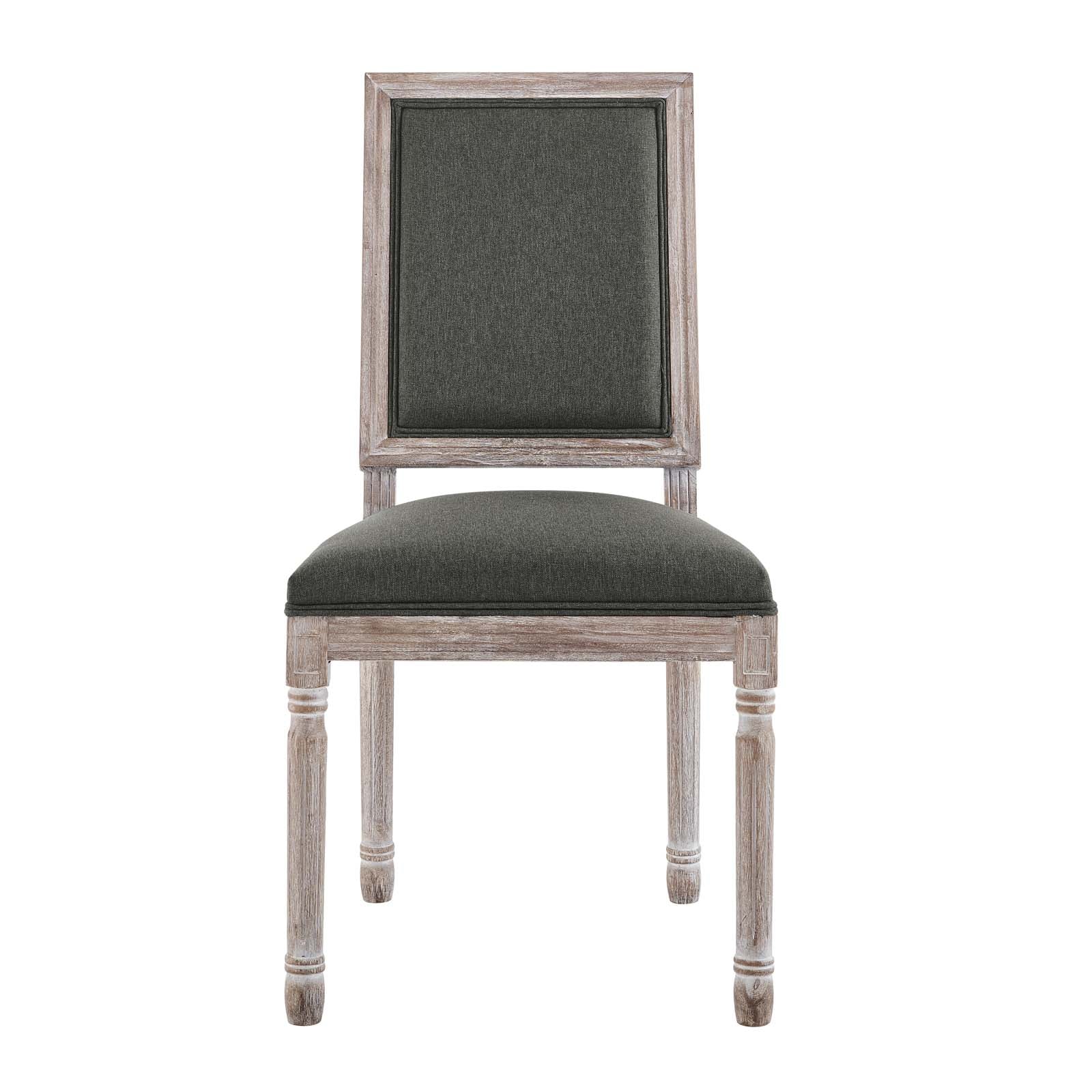 Modway Court French Vintage Upholstered Fabric Dining Side Chair | Dining Chairs | 