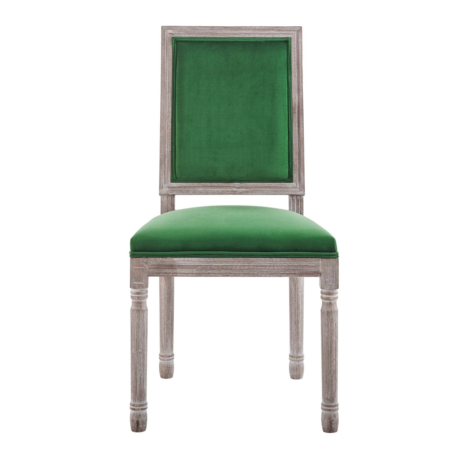 Modway Court French Vintage Performance Velvet Dining Side Chair | Dining Chairs
