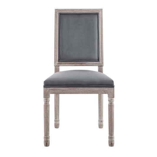 Modway Court French Vintage Performance Velvet Dining Side Chair | Dining Chairs | 