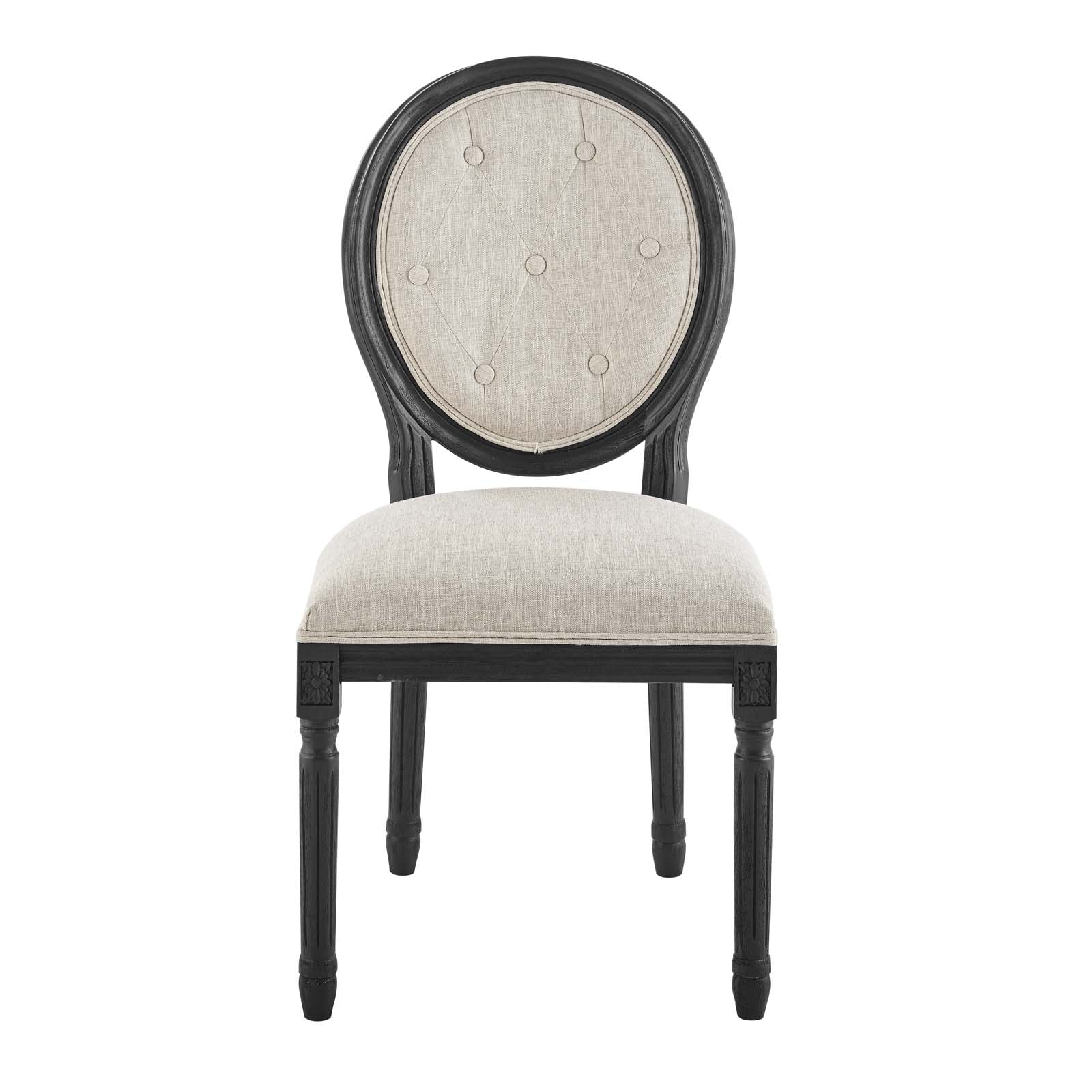 Modway Arise Vintage French Upholstered Fabric Dining Side Chair | Dining Chairs