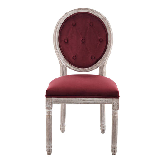 Modway Arise Vintage French Performance Velvet Dining Side Chair | Dining Chairs | 