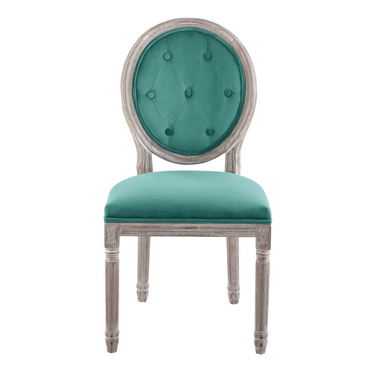 Modway Arise Vintage French Performance Velvet Dining Side Chair | Dining Chairs | 