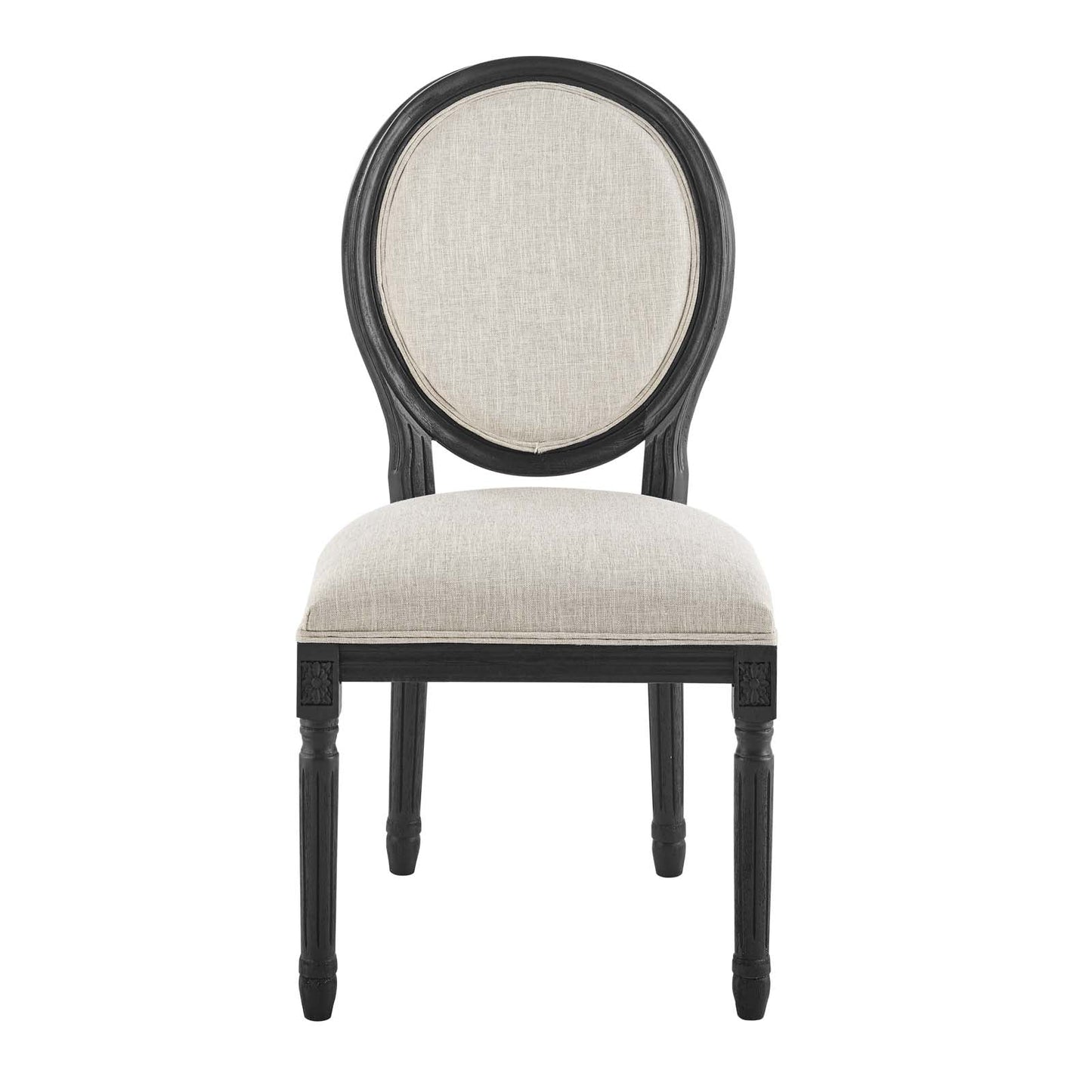 Modway Emanate Vintage French Upholstered Fabric Dining Side Chair | Dining Chairs