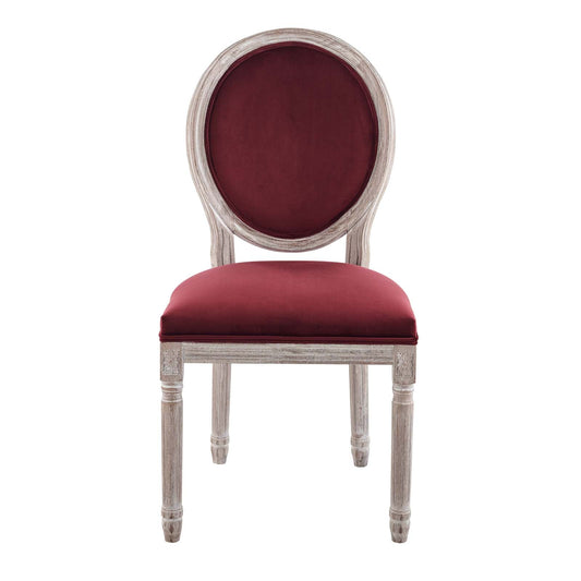 Modway Emanate Vintage French Performance Velvet Dining Side Chair | Dining Chairs | 