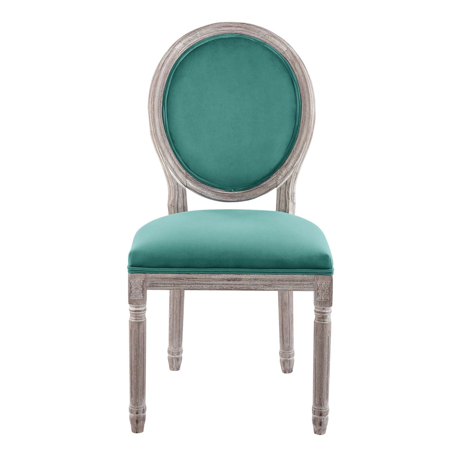 Modway Emanate Vintage French Performance Velvet Dining Side Chair | Dining Chairs | 