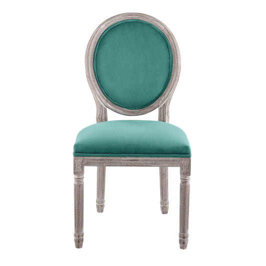 Modway Emanate Vintage French Performance Velvet Dining Side Chair | Dining Chairs | 