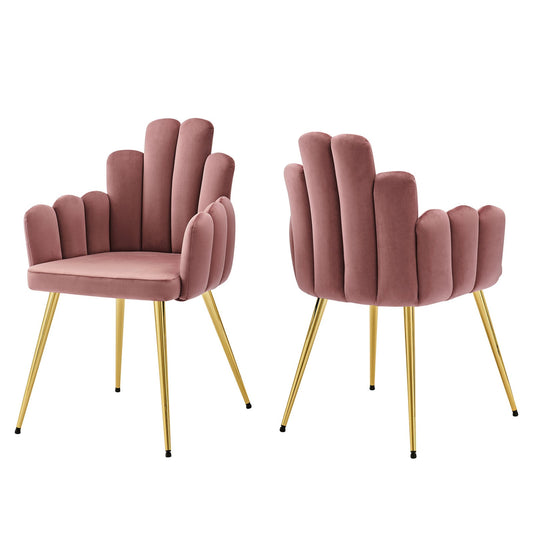 Viceroy Performance Velvet Dining Chair Set of 2 By Modway | Dining Chairs | Modishstore-2