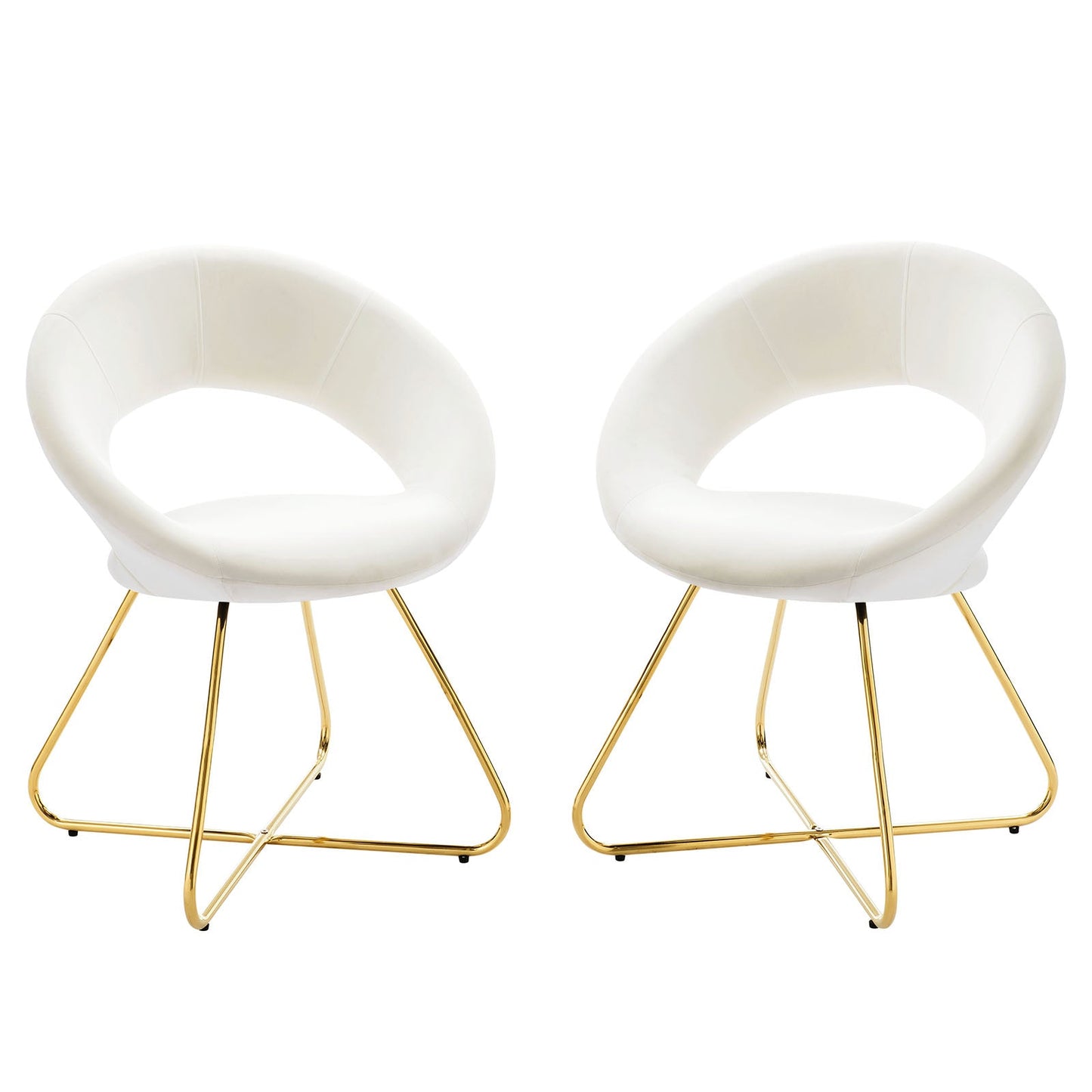 Modway Nouvelle Performance Velvet Dining Chair Set of 2 | Dining Chairs | Modishstore-7