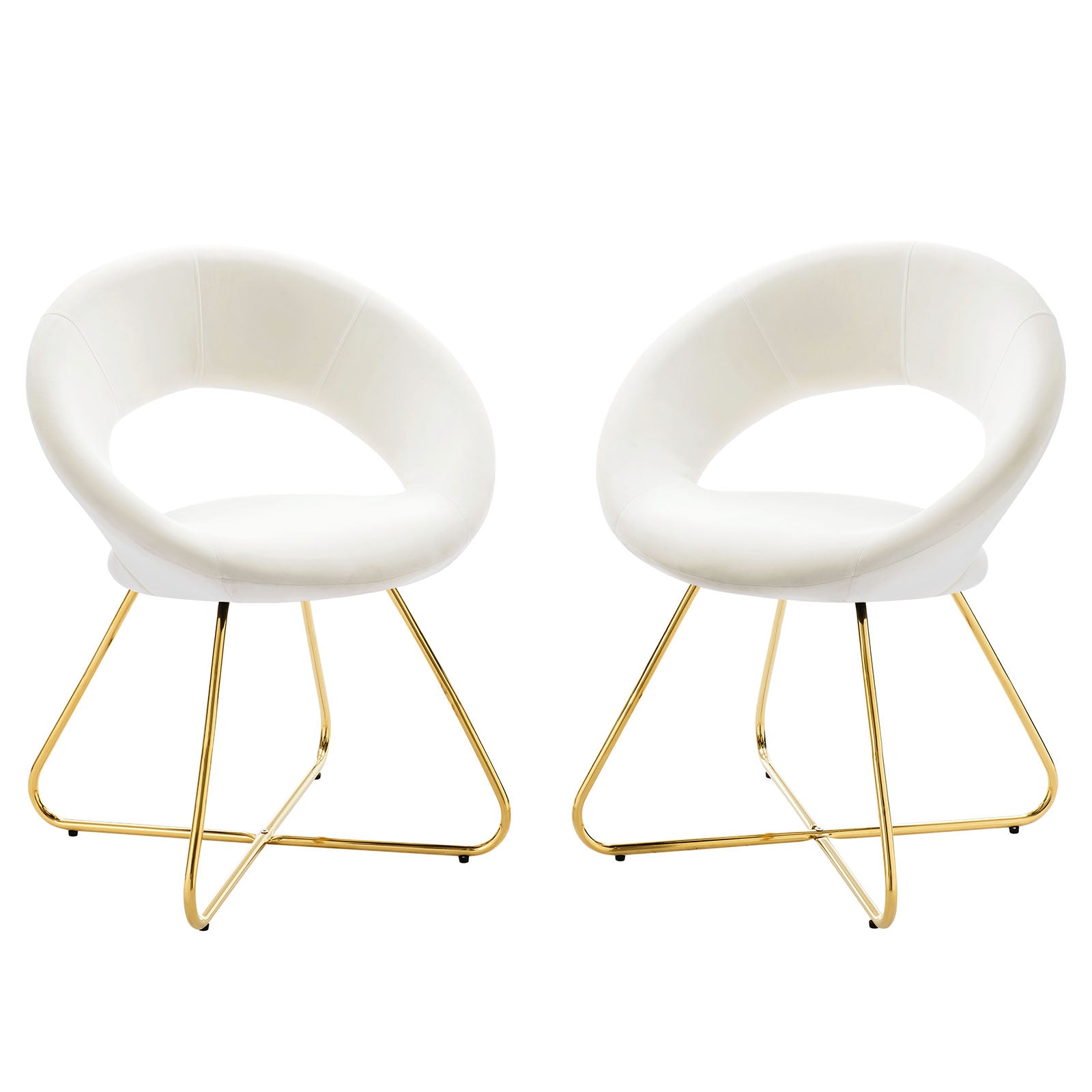 Modway Nouvelle Performance Velvet Dining Chair Set of 2 | Dining Chairs | Modishstore-7