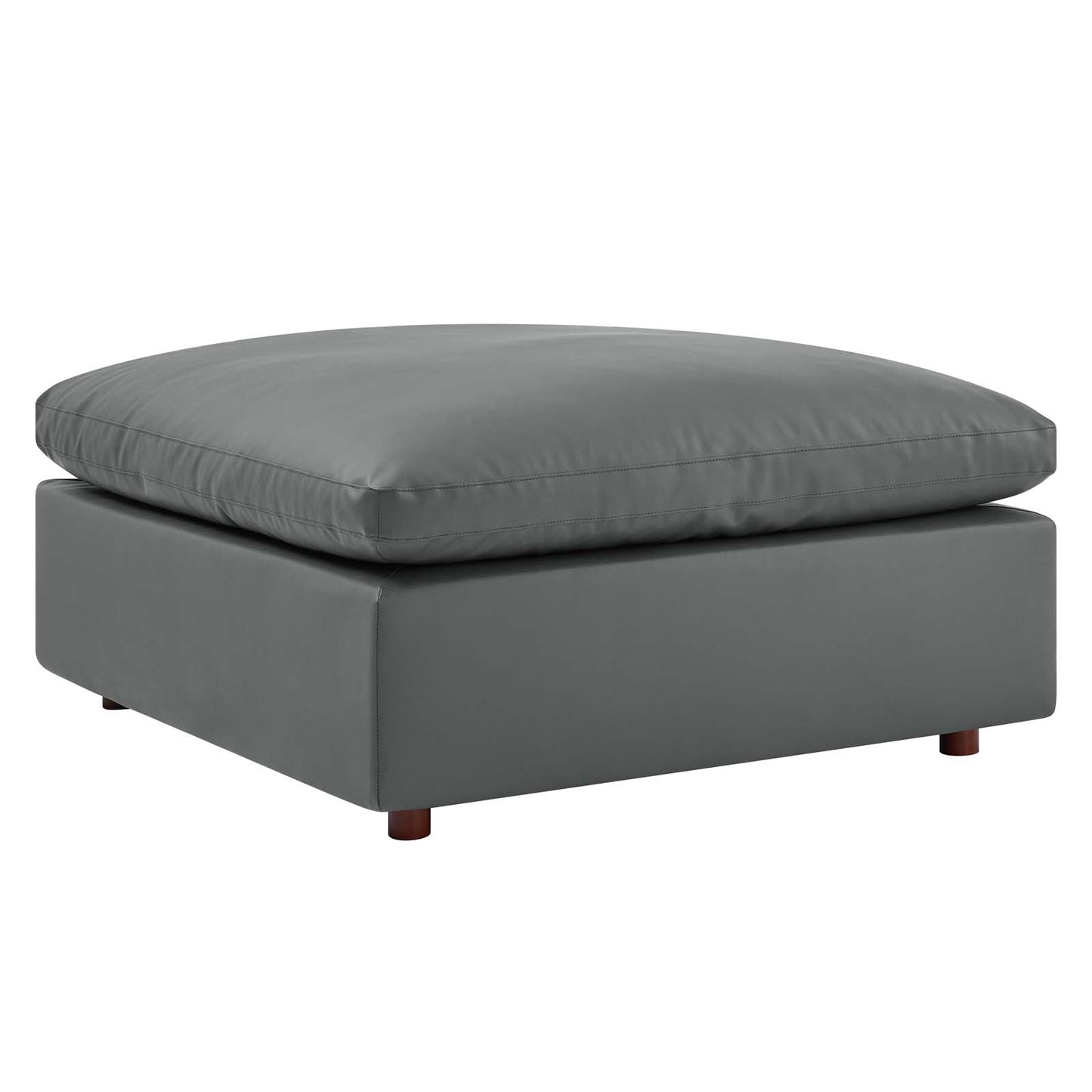 Modway Commix Down Filled Overstuffed Vegan Leather Ottoman | 
