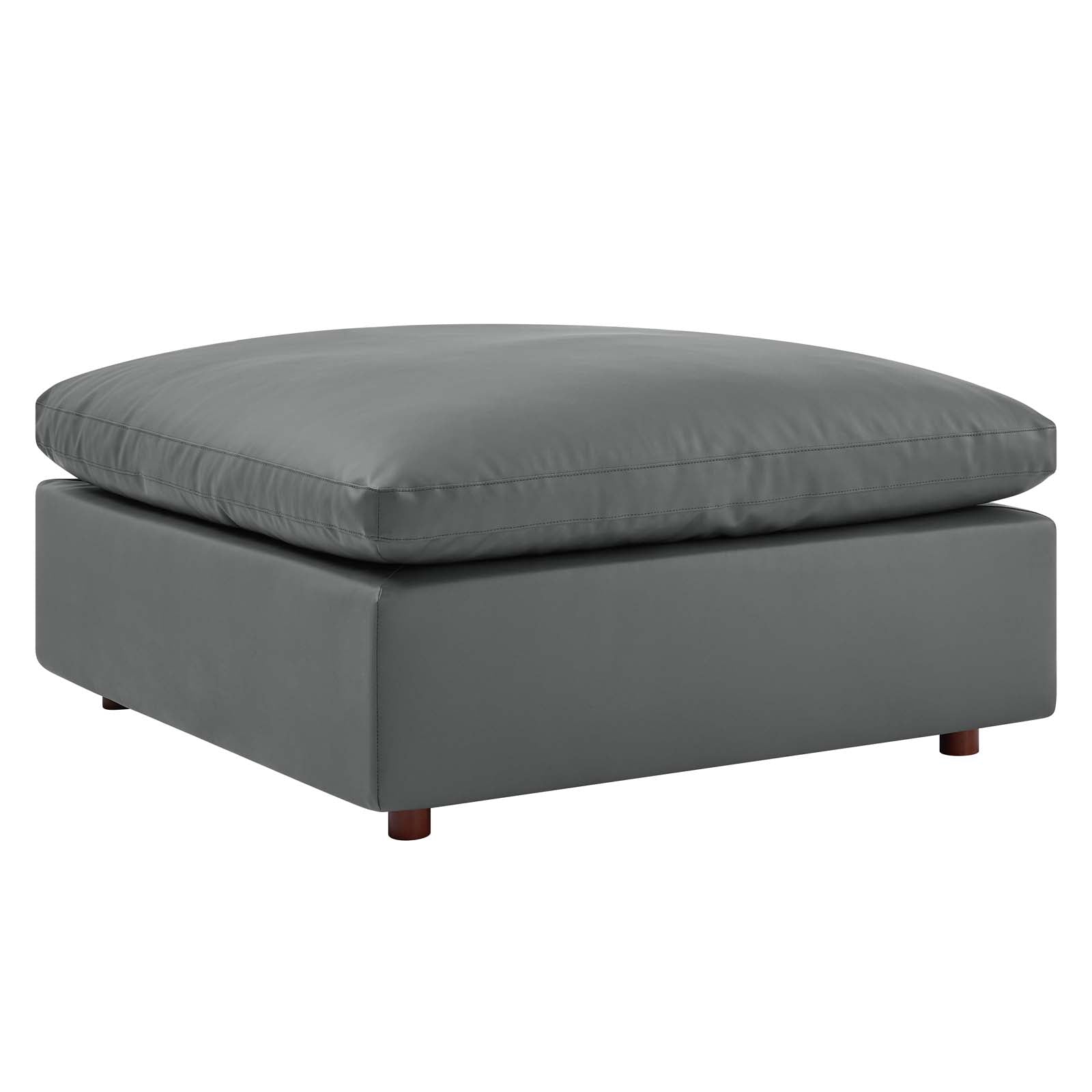 Modway Commix Down Filled Overstuffed Vegan Leather Ottoman | 