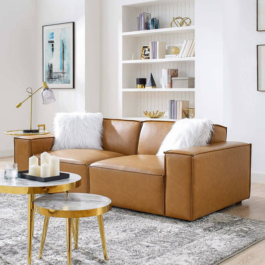 Modway Restore Vegan Leather Loveseat | Loveseats | Modishstore