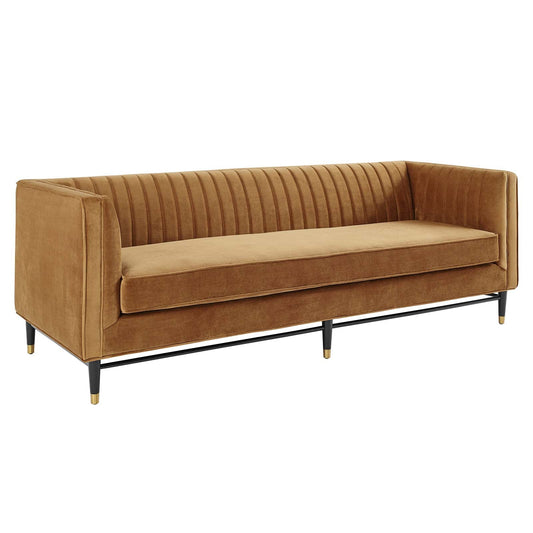 Modway Devote Channel Tufted Performance Velvet Sofa | Sofas