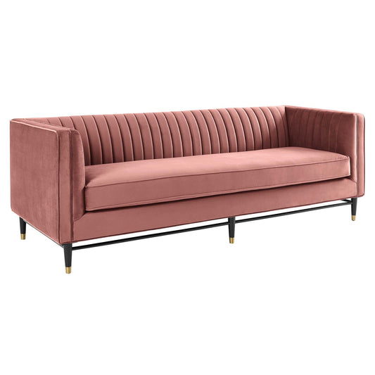Modway Devote Channel Tufted Performance Velvet Sofa | Sofas | 