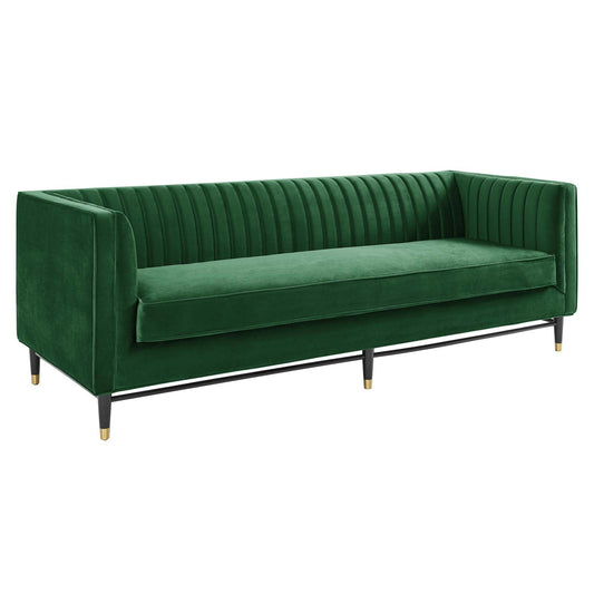 Modway Devote Channel Tufted Performance Velvet Sofa | Sofas | 