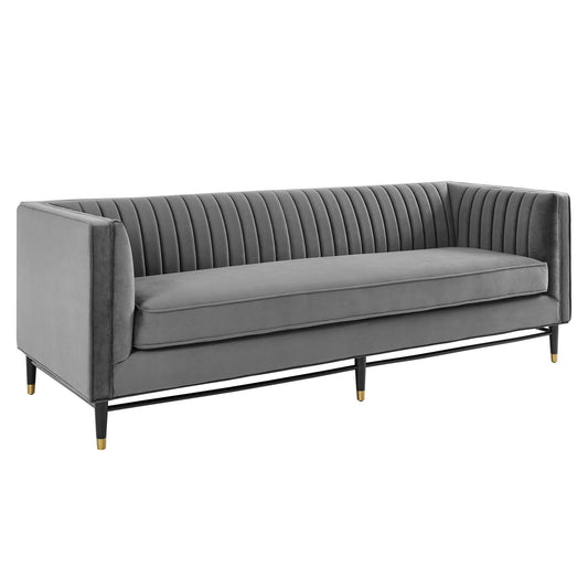 Modway Devote Channel Tufted Performance Velvet Sofa | Sofas | 