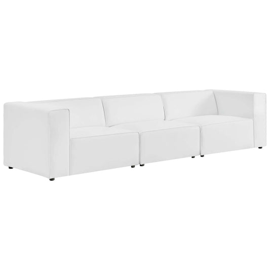 Mingle Vegan Leather 3-Piece Sectional Sofa By Modway | Sofas | 