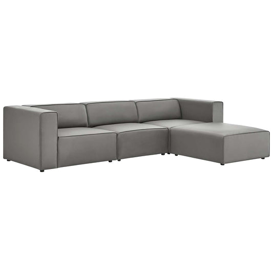 Mingle Vegan Leather Sofa and Ottoman Set By Modway | Sofas | 