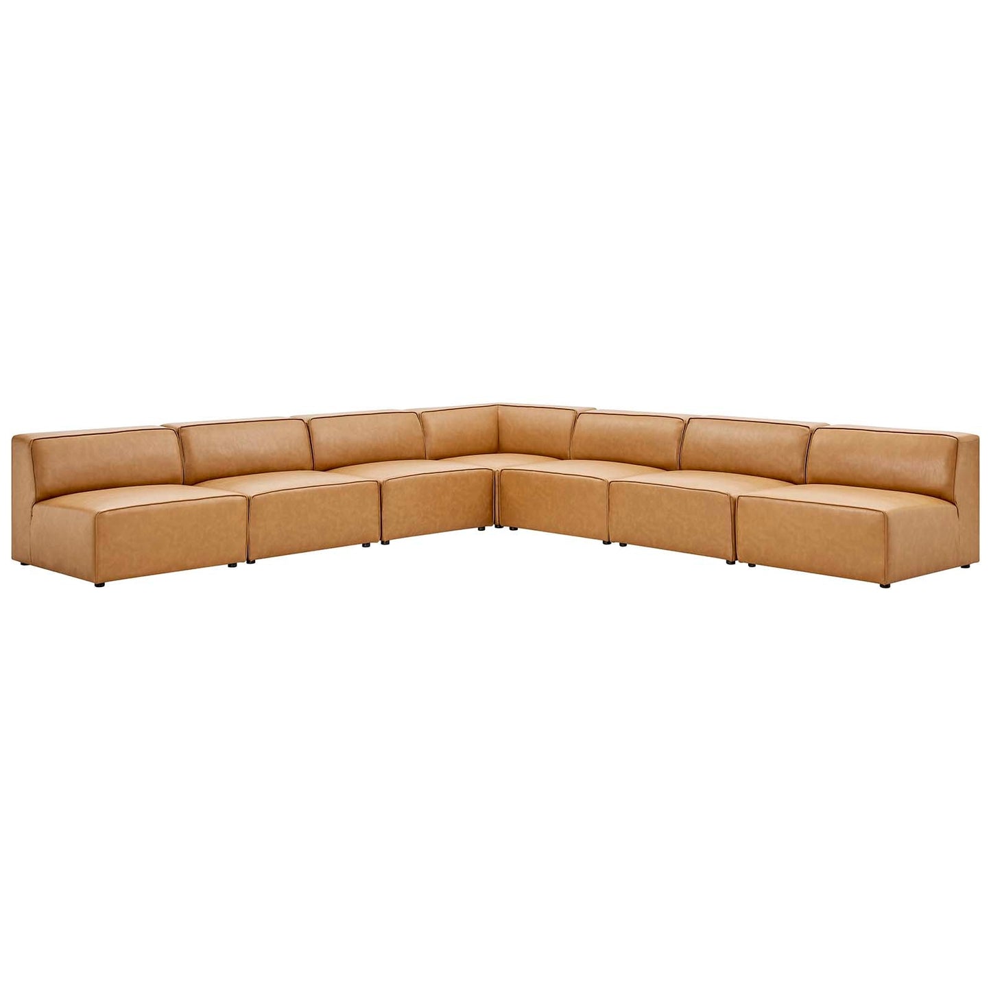 New Modway Mingle Vegan Leather 7-Piece Sectional Sofa | Sofas | Modishstore-2