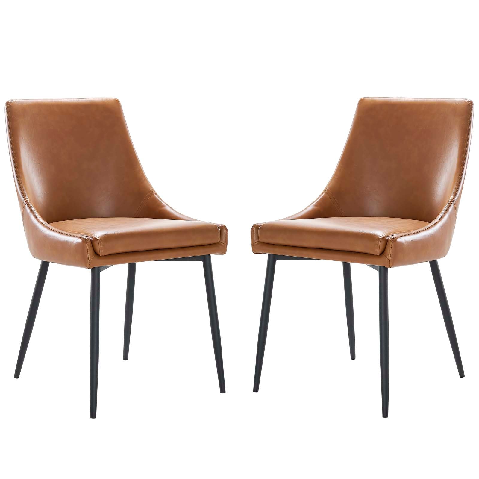 Modway Viscount Vegan Leather Dining Chairs - Set of 2 | Dining Chairs | Modishstore-2