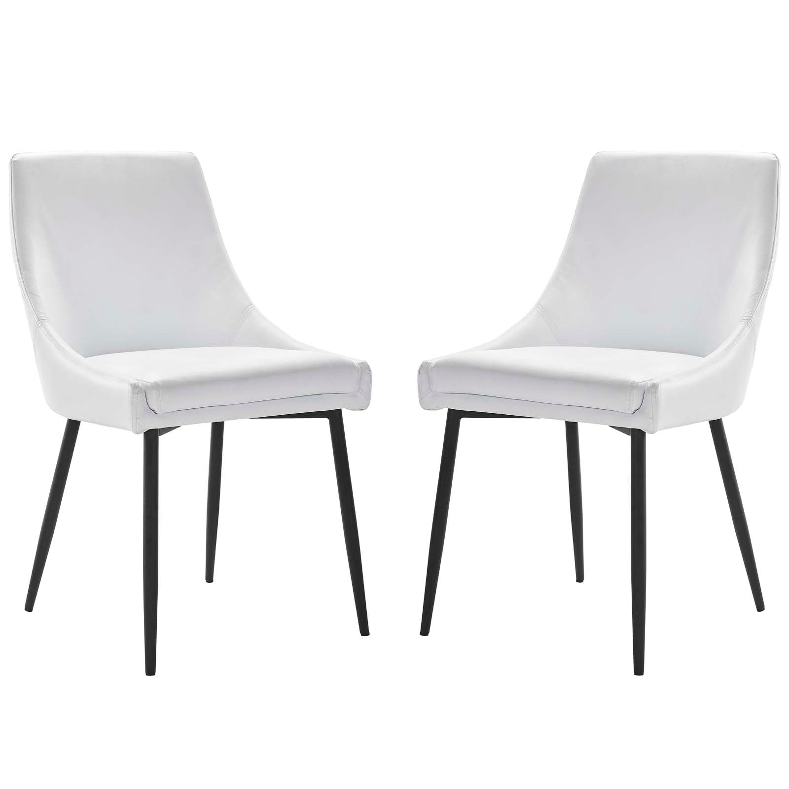 Modway Viscount Vegan Leather Dining Chairs - Set of 2 | Dining Chairs | Modishstore-3