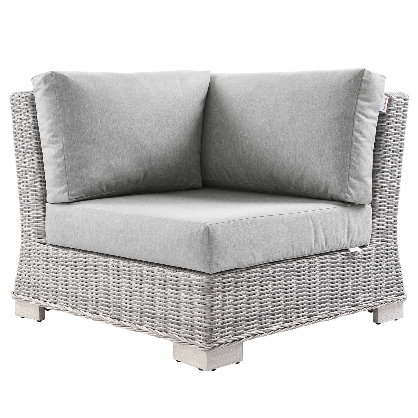 Modway Conway Outdoor Patio Wicker Rattan Corner Chair | Outdoor Sofas, Loveseats & Sectionals