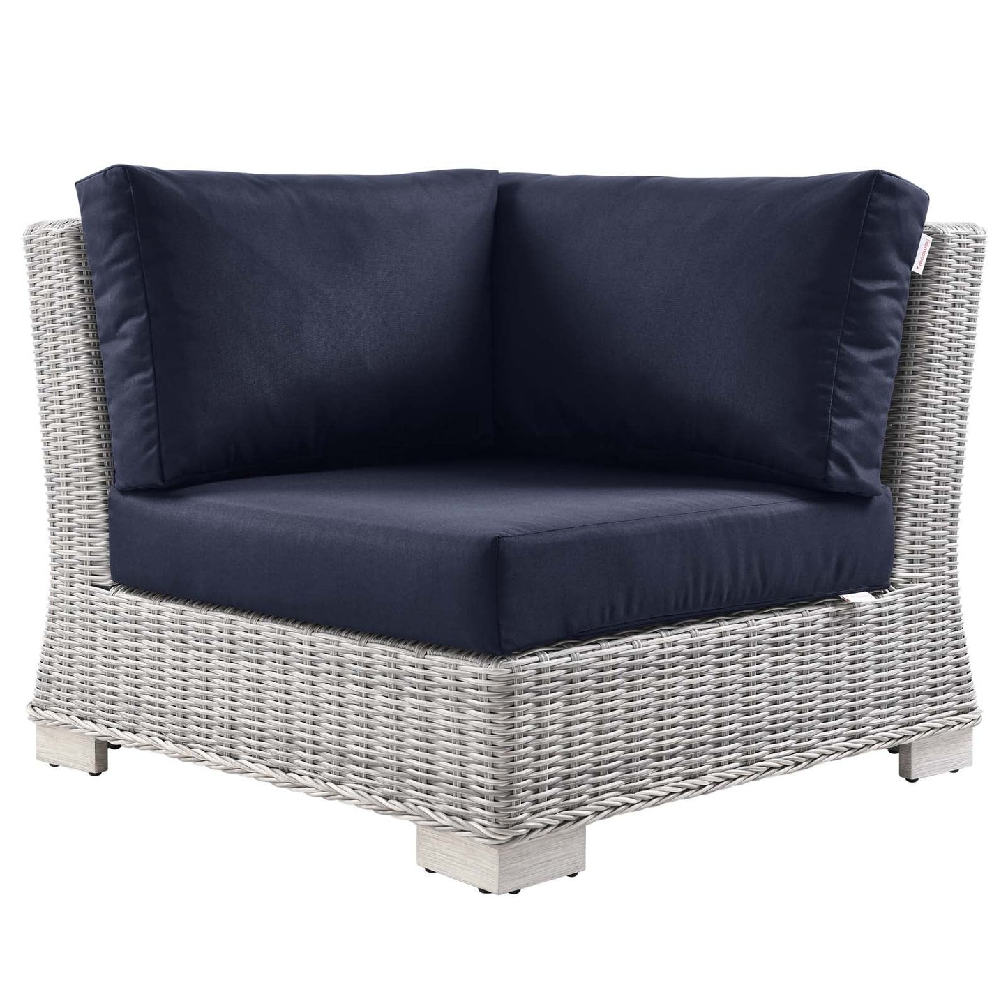 Modway Conway Outdoor Patio Wicker Rattan Corner Chair | Outdoor Sofas, Loveseats & Sectionals | 