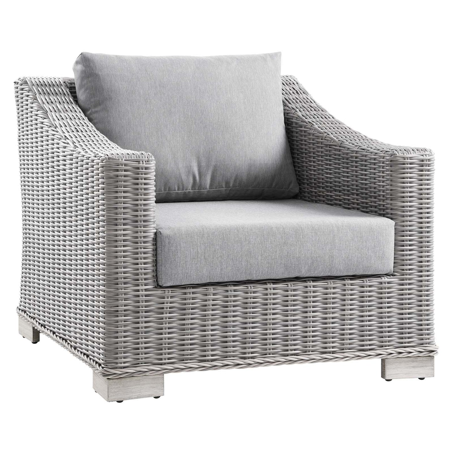 Modway Conway Outdoor Patio Wicker Rattan Armchair | Outdoor Sofas, Loveseats & Sectionals
