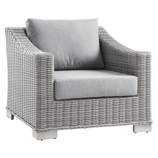 Modway Conway Outdoor Patio Wicker Rattan Armchair | Outdoor Sofas, Loveseats & Sectionals