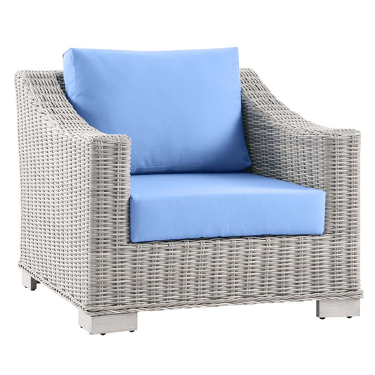 Modway Conway Outdoor Patio Wicker Rattan Armchair | Outdoor Sofas, Loveseats & Sectionals | 