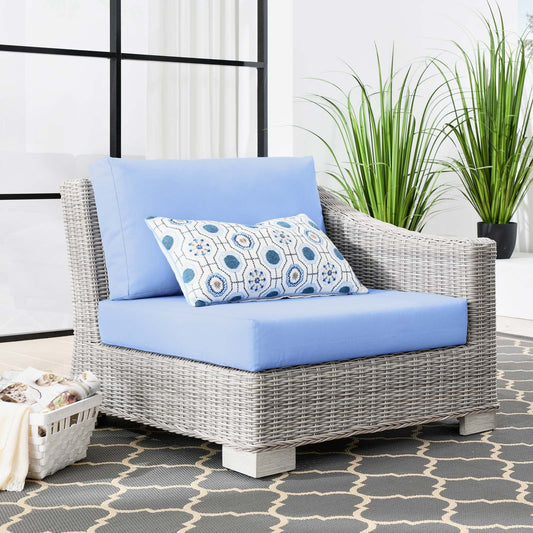 Modway Conway Outdoor Patio Wicker Rattan Right-Arm Chair | Outdoor Chairs | 