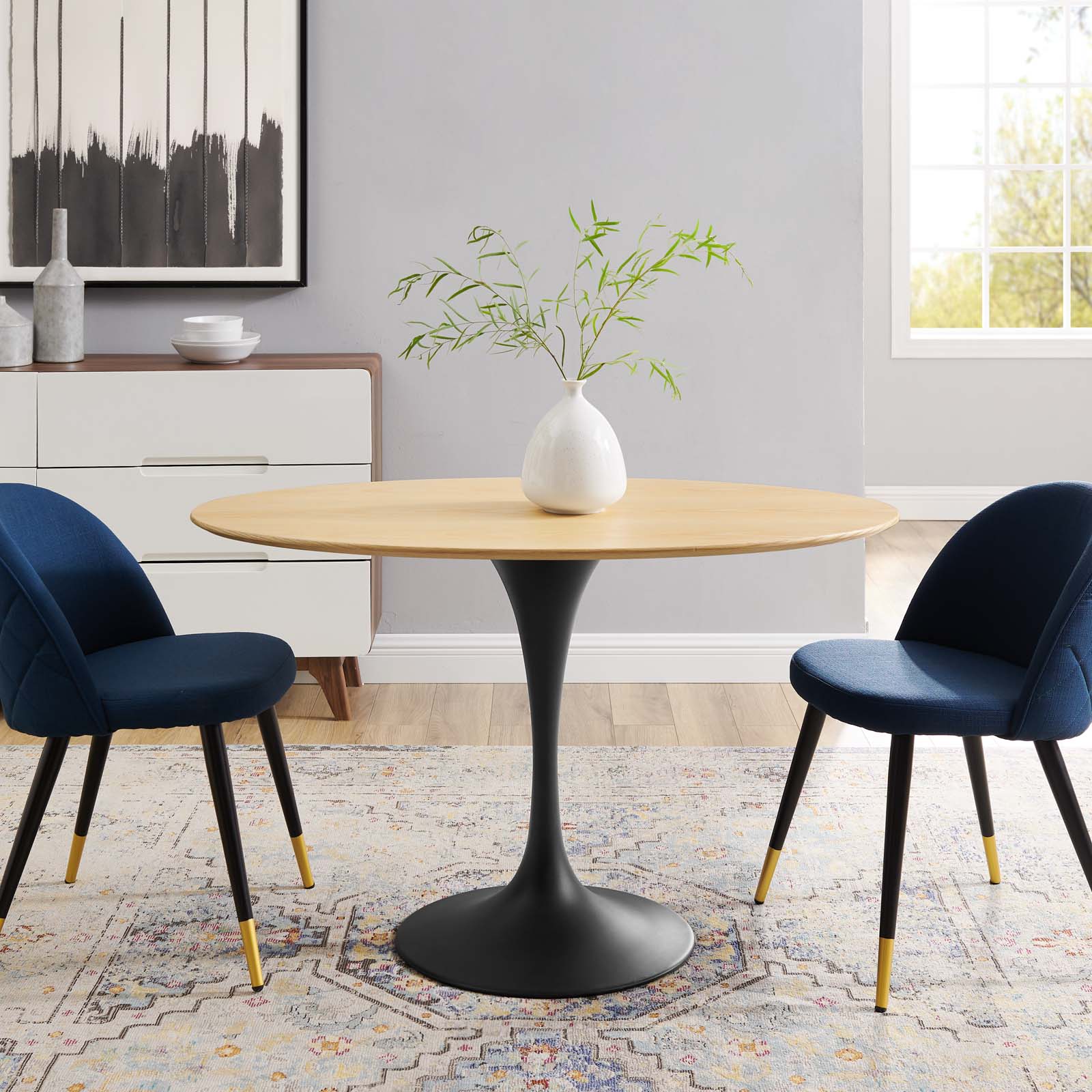 Lippa 48" Wood Oval Dining Table By Modway - EEI-4863 | Dining Tables