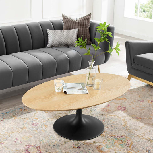 Lippa 48" Wood Oval Coffee Table By Modway - EEI-4883 | Coffee Tables