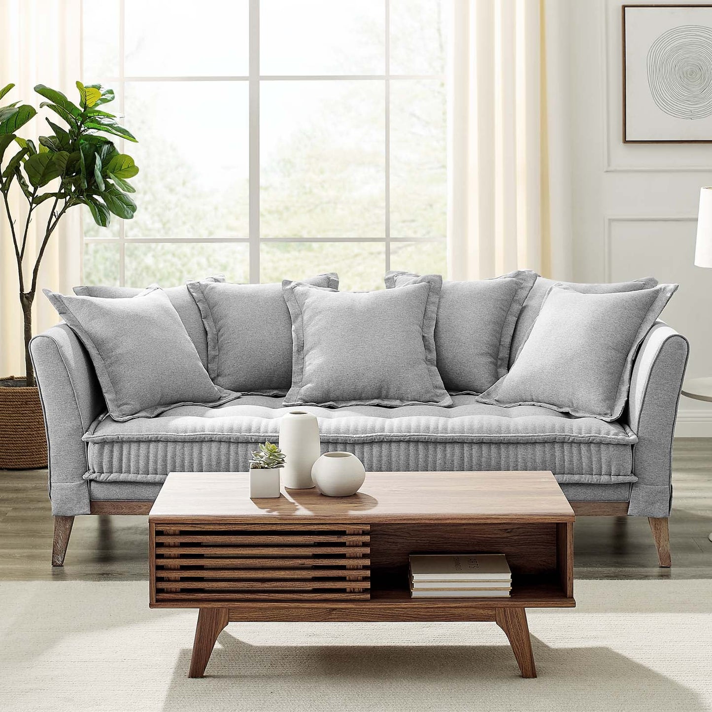 Modway Rowan Fabric Sofa | Sofas | Modishstore-2