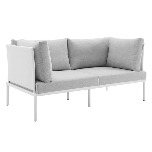 Harmony Sunbrella® Outdoor Patio Aluminum Loveseat By Modway | Outdoor Sofas, Loveseats & Sectionals