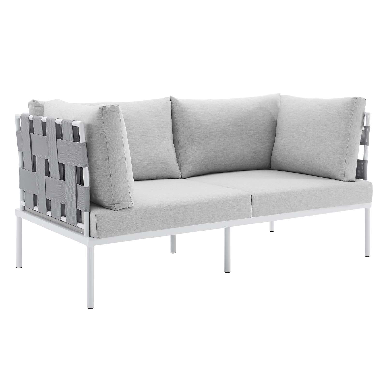 Harmony Sunbrella® Outdoor Patio Aluminum Loveseat By Modway - EEI-4964 | Outdoor Sofas, Loveseats & Sectionals