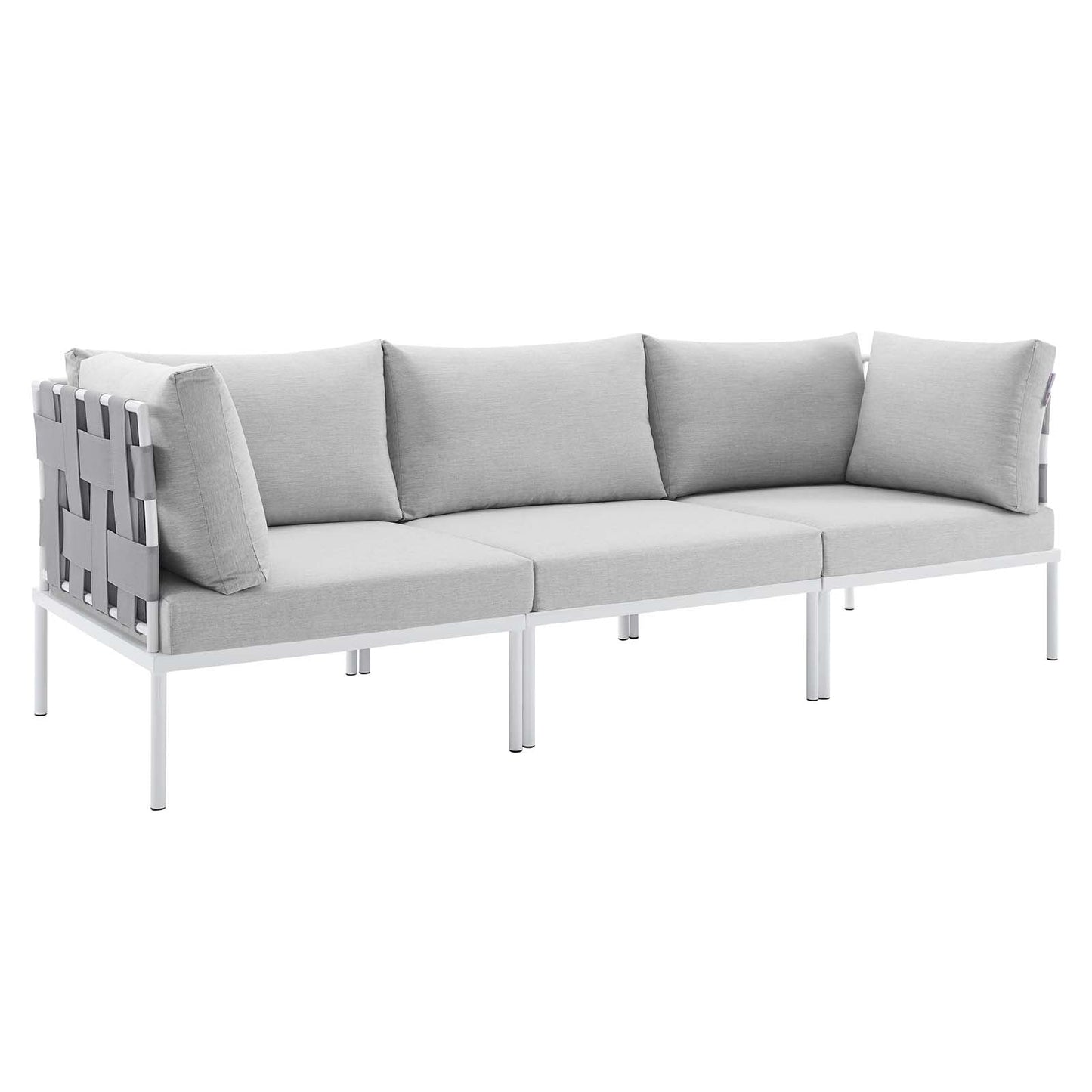 Harmony Sunbrella® Outdoor Patio Aluminum Sofa By Modway - EEI-4968 | Outdoor Sofas, Loveseats & Sectionals