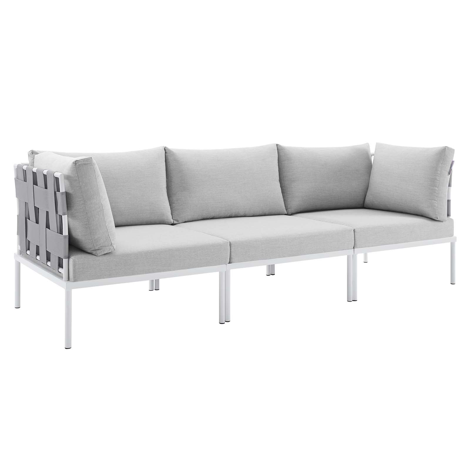 Harmony Sunbrella® Outdoor Patio Aluminum Sofa By Modway - EEI-4968 | Outdoor Sofas, Loveseats & Sectionals