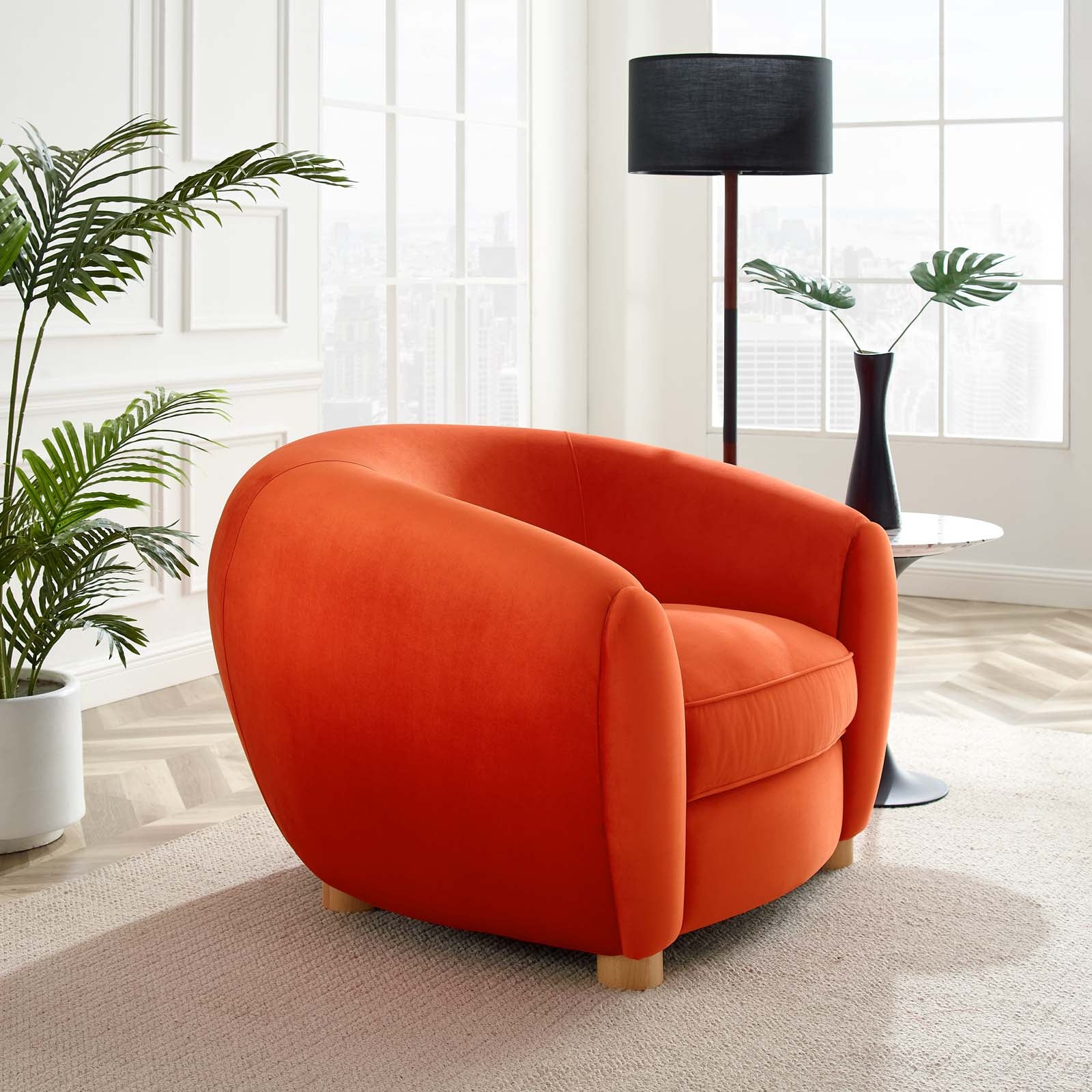Modway Abundant Performance Velvet Armchair | Armchairs | 