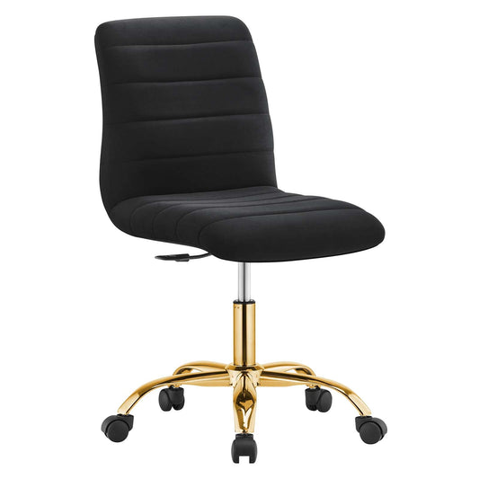 Ripple Armless Performance Velvet Office Chair By Modway - EEI-4972 | Office Chairs | Modishstore