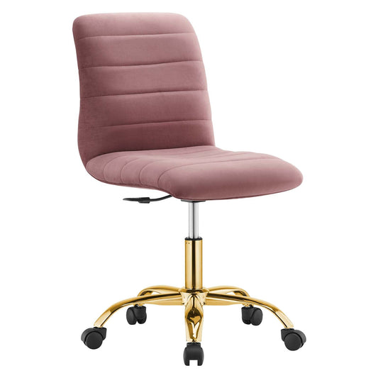 Ripple Armless Performance Velvet Office Chair By Modway - EEI-4972 | Office Chairs | Modishstore - 2