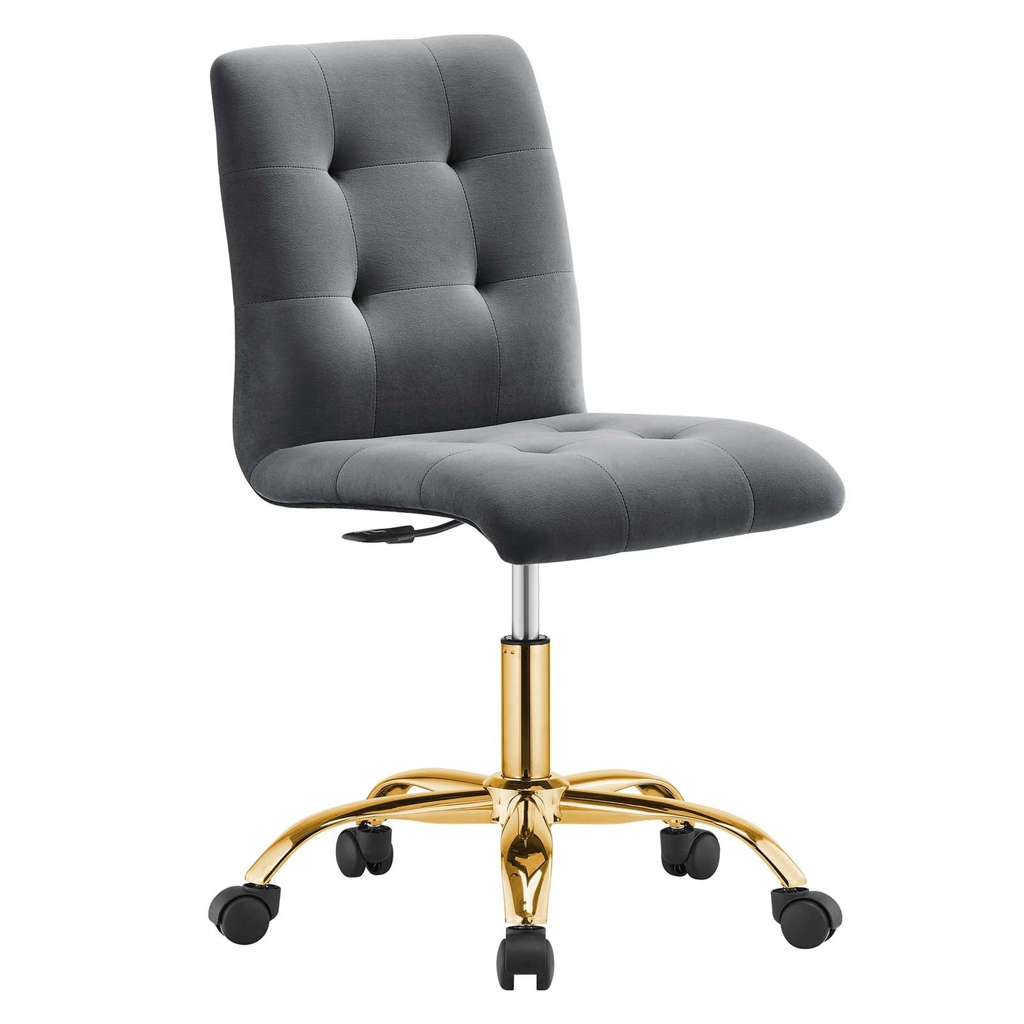 Prim Armless Performance Velvet Office Chair By Modway - EEI-4973 | Office Chairs | Modishstore - 3