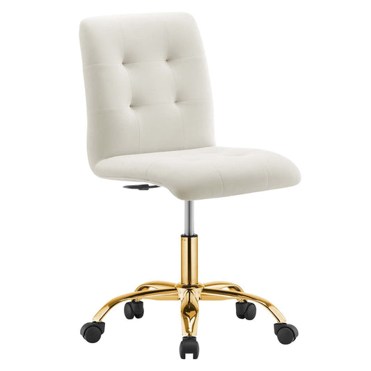 Prim Armless Performance Velvet Office Chair By Modway - EEI-4973 | Office Chairs | Modishstore - 4