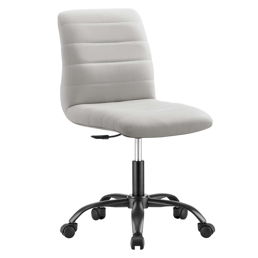 Ripple Armless Vegan Leather Office Chair By Modway - EEI-4974 | Office Chairs | Modishstore