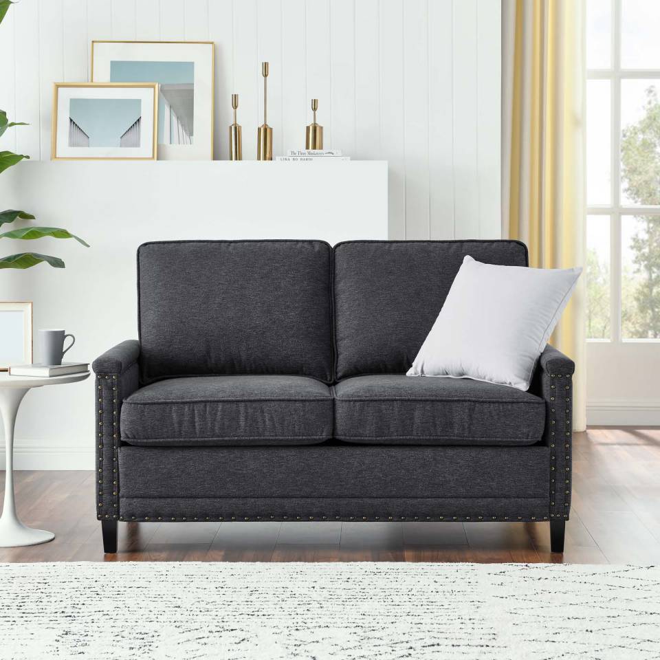 Modway Ashton Upholstered Fabric Loveseat | Loveseats | 