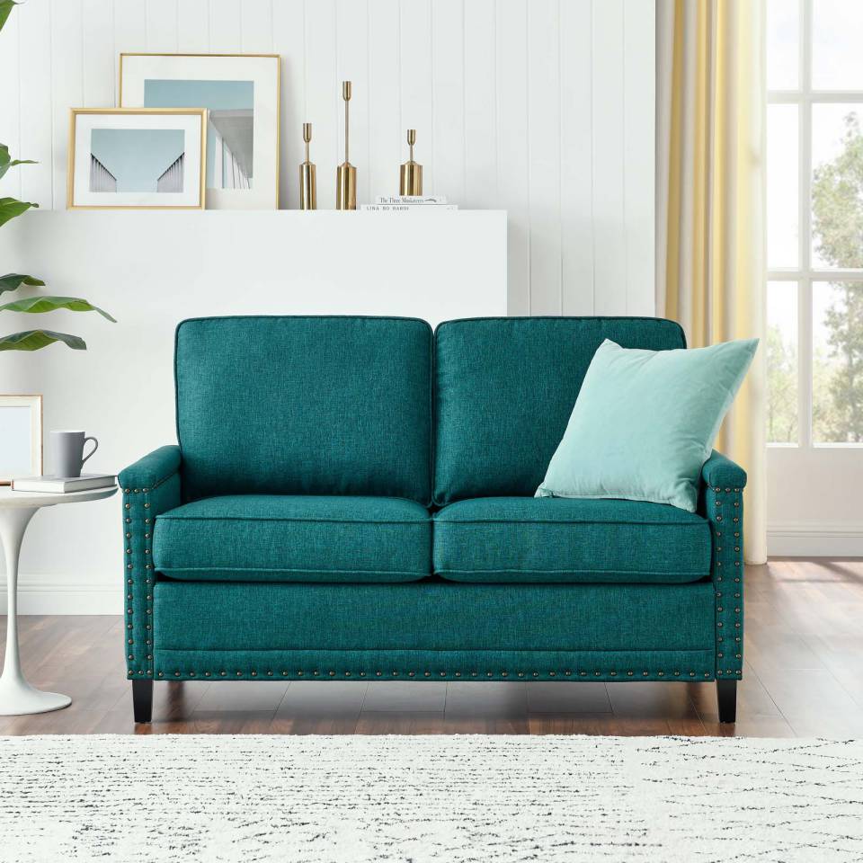 Modway Ashton Upholstered Fabric Loveseat | Loveseats | 