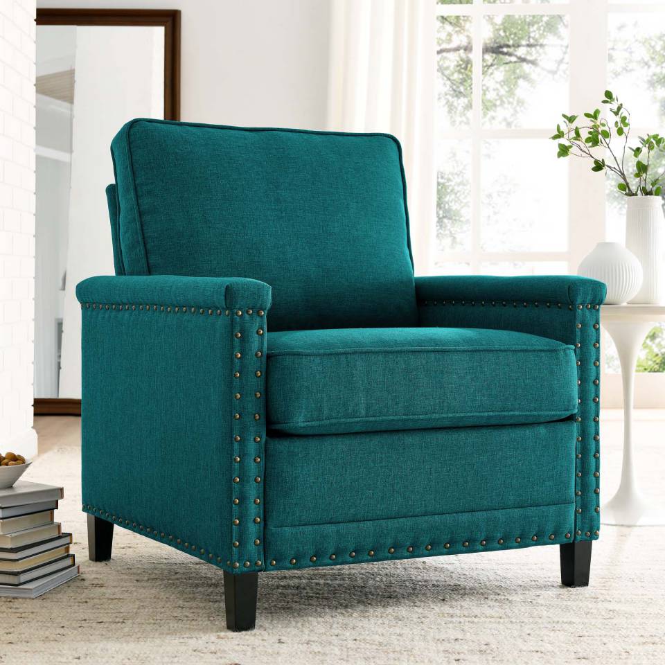 Modway Ashton Upholstered Fabric Armchair | Armchairs | 