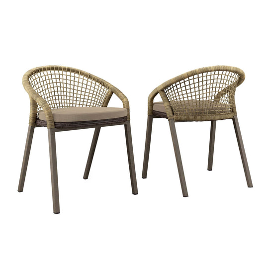Meadow Outdoor Patio Dining Chairs Set of 2 By Modway - EEI-4995 | Outdoor Chairs