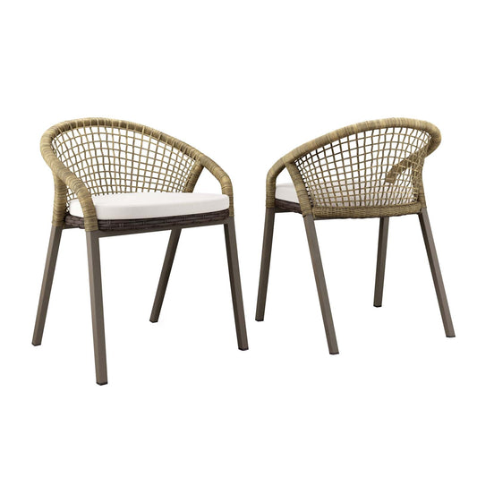 Meadow Outdoor Patio Dining Chairs Set of 2 By Modway - EEI-4995 | Outdoor Chairs - 2