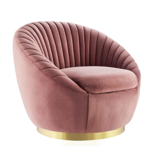 Whirr Tufted Performance Velvet Performance Velvet Swivel Chair By Modway | Armchairs | Modishstore